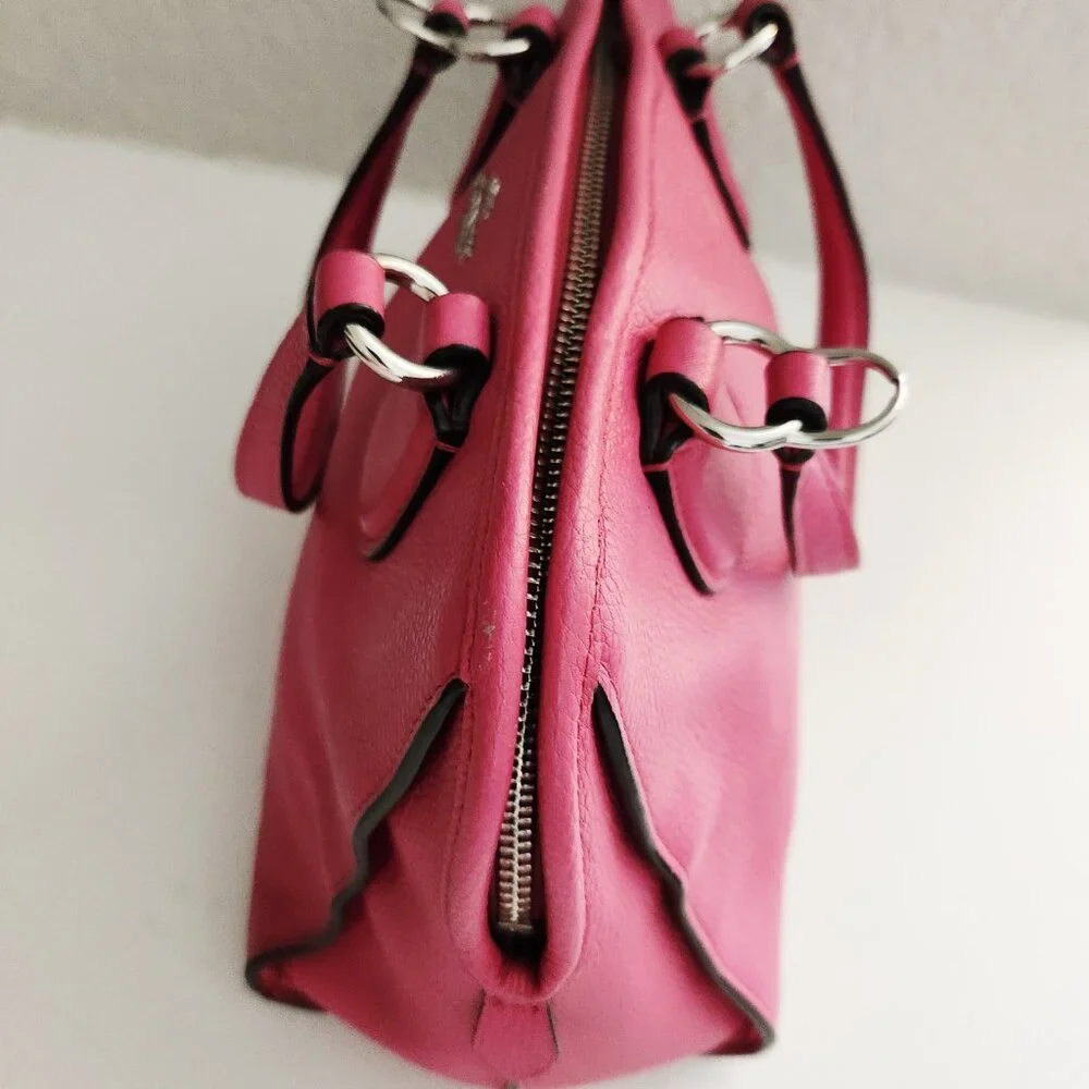 Euc Coach Mini Nolita Pink Shoulder Bag Crossbody Satchel Purse